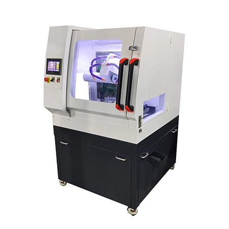 ZQ-300F自动智能金相切割机 - 立地一体式三轴切割，多种模式，适合异形件精密切割